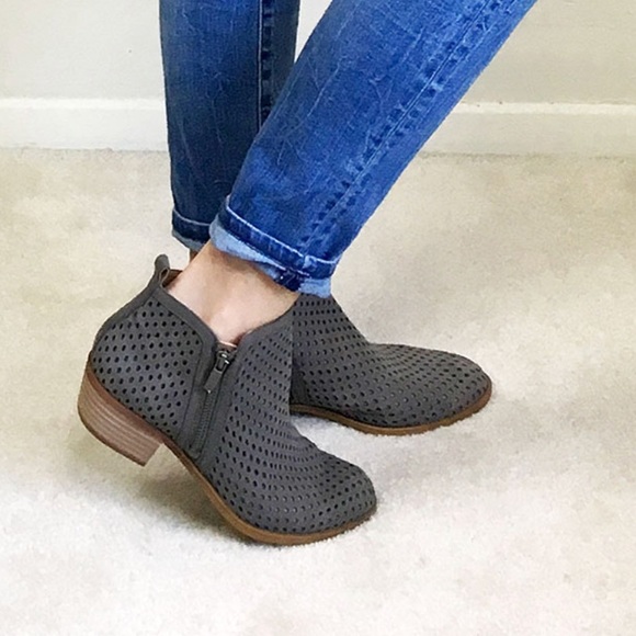 lucky perforated booties